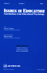 Go to journal home page - Issues in Education